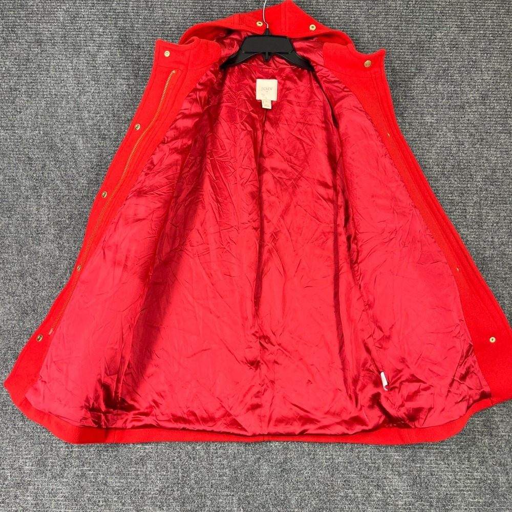 J Crew wool coat 2 hooded winter classic quiet luxury chic indie‎ coldweather - Picture 4 of 10